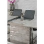 Extendable Dining Table in Grey Concrete Effect - Jet
