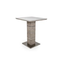 Bar Table in Grey Concrete Effect - Etan