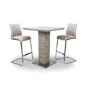 Bar Table in Grey Concrete Effect - Etan