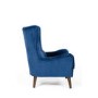 Blue Velvet Accent Chair - Aimie