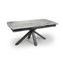 Extendable Dining Table with Grey Ceramic Top - Jupiter
