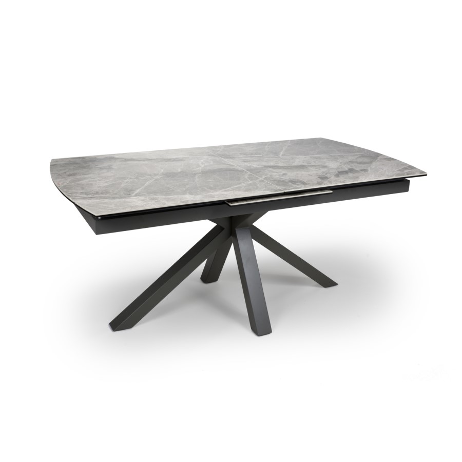 Extendable Dining Table with Grey Ceramic Top - Jupiter