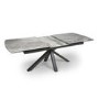Extendable Dining Table with Grey Ceramic Top - Jupiter