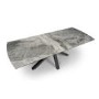 Extendable Dining Table with Grey Ceramic Top - Jupiter