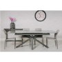 Extendable Dining Table with Grey Ceramic Top - Jupiter