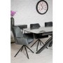 Extendable Dining Table with Grey Ceramic Top - Jupiter
