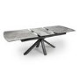 Extendable Dining Table with Grey Ceramic Top - Jupiter