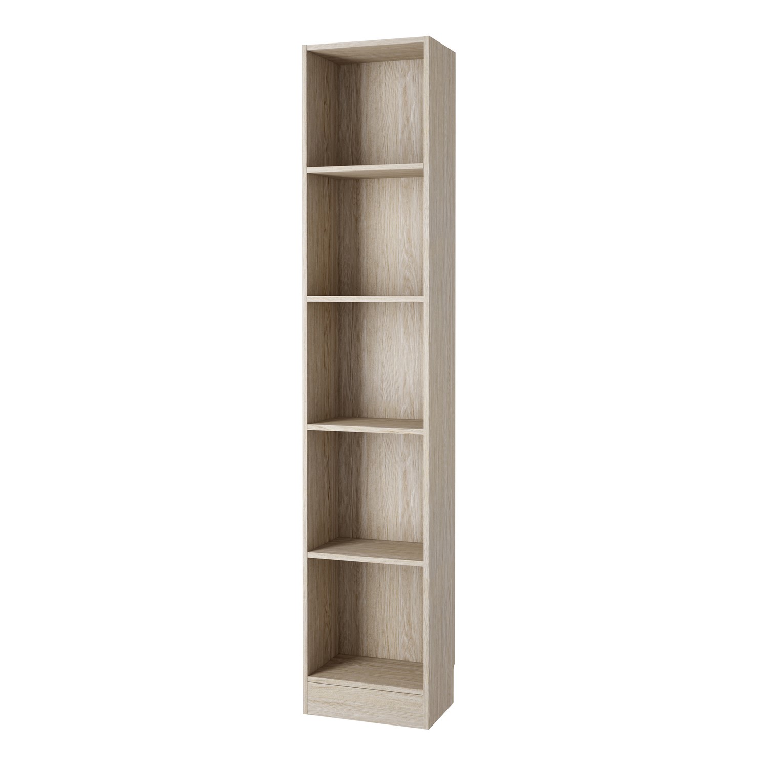 Photo of Tall and narrow oak bookcase - basic