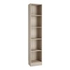 Tall and Narrow Oak Bookcase - Basic