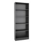 Tall Wide Bookcase  in Black Woodgrain