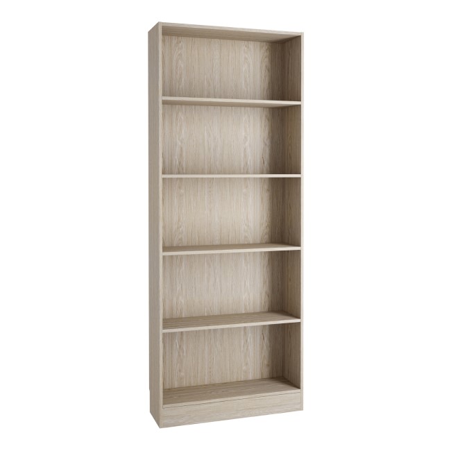 Tall and Wide Oak Bookcase - Basic