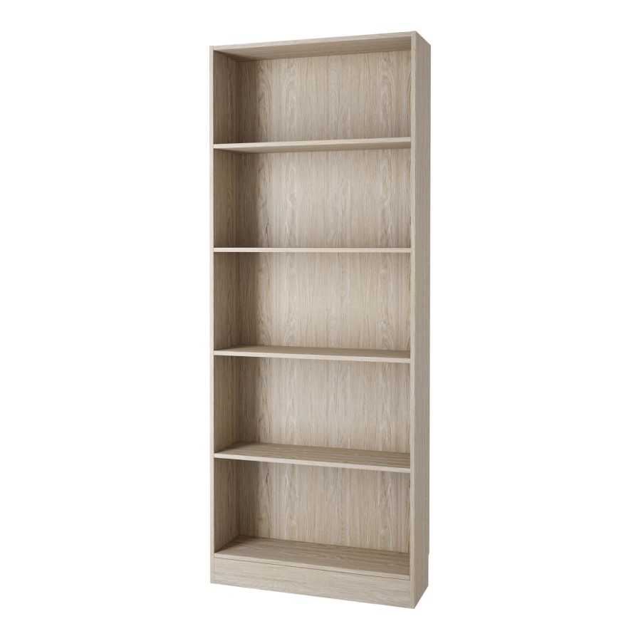 Tall and Wide Oak Bookcase - Basic