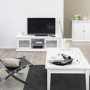 Paris White Wide TV Unit