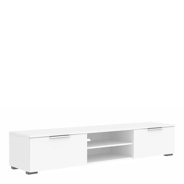 Large White High Gloss TV Unit - TV's up to 70"