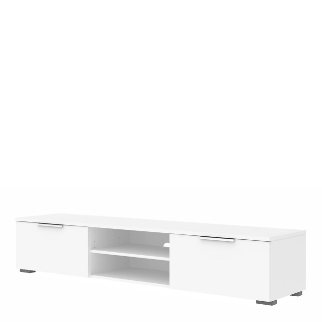 Large White High Gloss TV Unit - TV's up to 70"