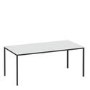 Modern White Dining table with Black legs