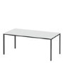 Modern White Dining table with Black legs
