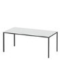 Modern White Dining table with Black legs