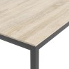 Small Oak Effect Dining Table with Black Legs
