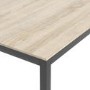 Small Oak Effect Dining Table with Black Legs