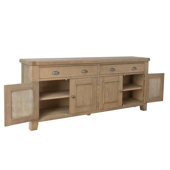 4 Door Sideboard Smoked Oak