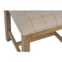 Pair of Smoked Oak Dining Chairs with Cream Seat & Slatted Back