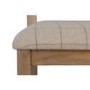 Pair of Smoked Oak Dining Chairs with Cream Seat & Slatted Back