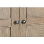 Smoked Oak Kitchen Larder with Wicker Baskets