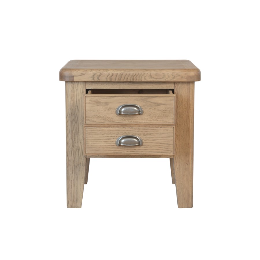 Smoked Oak Lamp Table