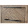 Brown Chevron Desk with Metal Legs 