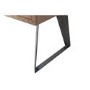 Brown Chevron Desk with Metal Legs 