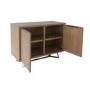 Chevron Aged Oak Sideboard with Metal Legs