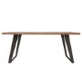 Brown Chevron Dining Table 180cm - Seats 8