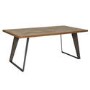 Brown Chevron Dining Table 180cm - Seats 8