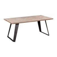 Brown Chervon Dining Table 220cm - Seats 10 Brown Chervon Dining Table 220cm - Seats 10