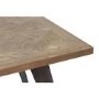 Brown Chervon Dining Table 220cm - Seats 10