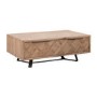 Large Brown Chevron Coffee Table 