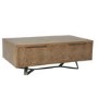 Large Brown Chevron Coffee Table 