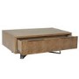 Large Brown Chevron Coffee Table 