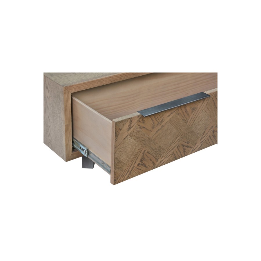 Large Brown Chevron Coffee Table 