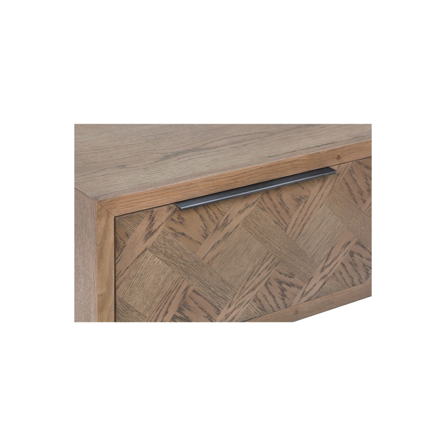 Large Brown Chevron Coffee Table 