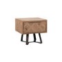 Brown Chevron Side Table