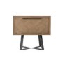 Brown Chevron Side Table