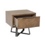 Brown Chevron Side Table