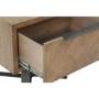 Brown Chevron Side Table