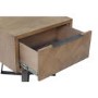 Brown Chevron Side Table