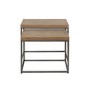 Chevron Oak Nest of 2 Tables