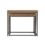 Chevron Oak Nest of 2 Tables
