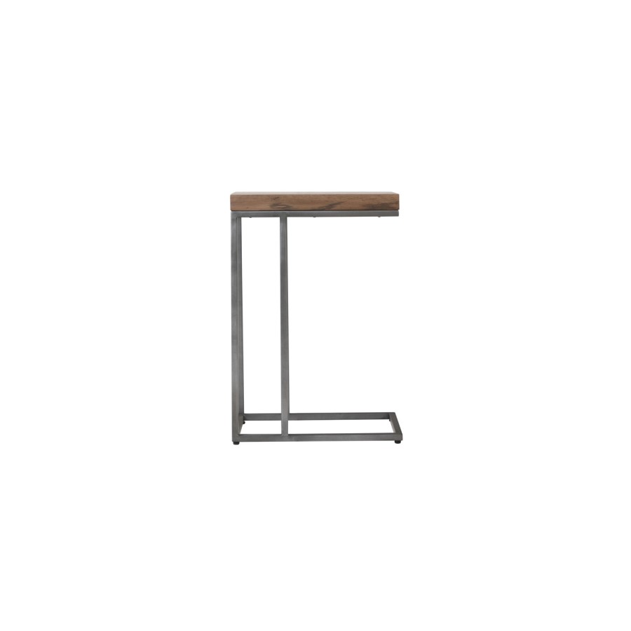 Brown Chevron Sofa Table