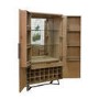 Brown Chevron Wine Drinks Cabinet 